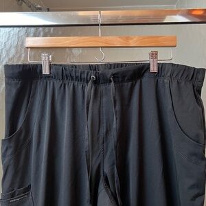 HH Works by Healing Hands Rebecca Women's 6-Pocket STRETCH - Black. XL Petite